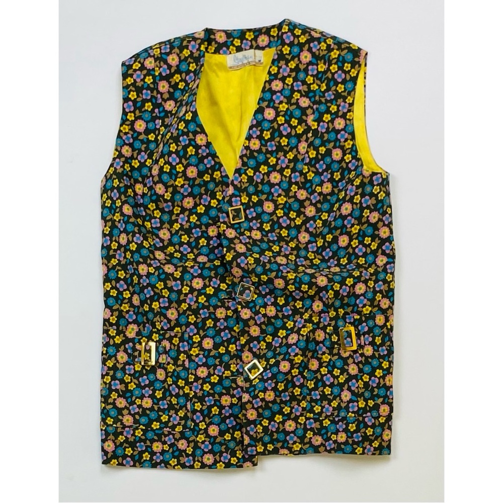 Vintage floral vest